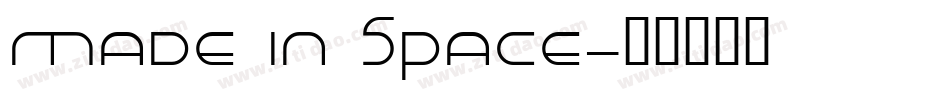 Made in Space字体转换
